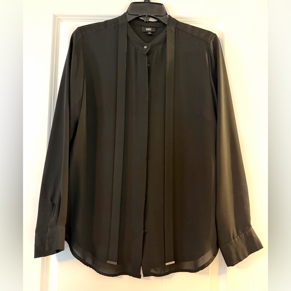Massimo Black Polyester Top